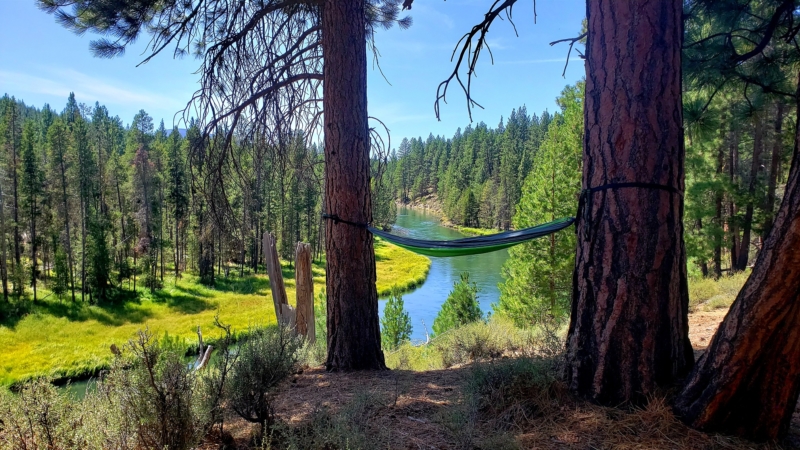 Hammock Over the River