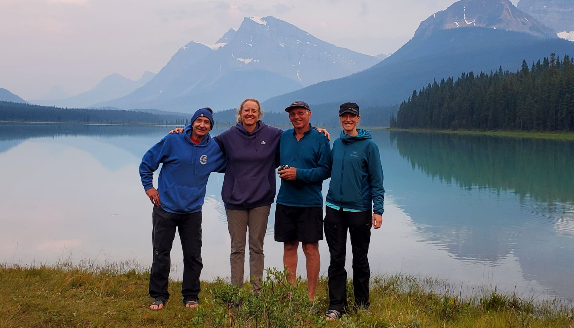 Camping Family in Banff National Park