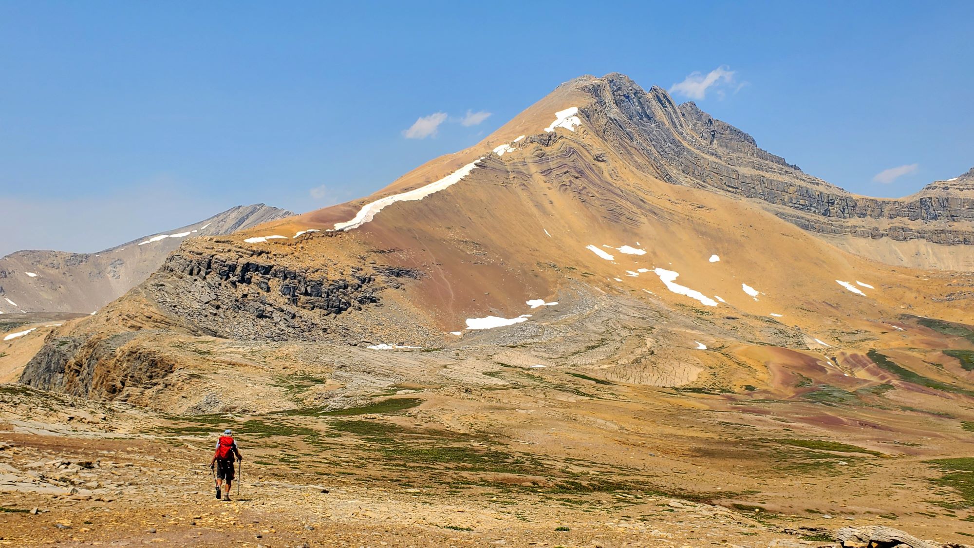 Jim Hiking Toward Cirque PeaK